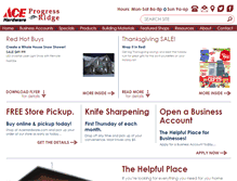 Tablet Screenshot of acehardwareprogressridge.com